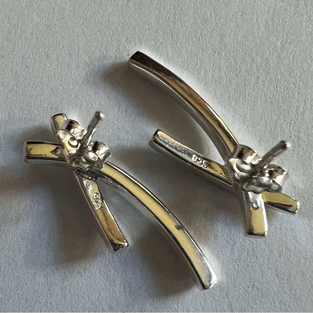 Solid Sterling Silver Earrings - image 3